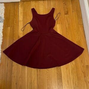 forever 21 burgundy dress